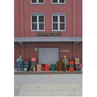 Walthers HO Beverage Crates and Bottles - (80) - 16 each green, brown, black, red