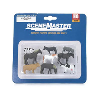 Walthers HO Cornerstone Large Farmhouse Animals (9pk)