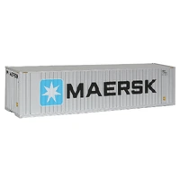 Walthers HO Scenemaster 40' Hi Cube Corrugated Container MAERSK Flat Roof Model Scenery Accessory