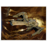 Wave Corporation Galaga Fighter GFX-D002b Plastic Model Kit