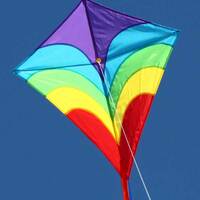 Windspeed Waves Diamond Single String Kids Kite