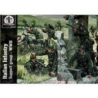 Waterloo 1/72 Italian Infantry Support Group (WWII) (34 pieces) Plastic Model Kit