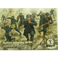 Waterloo 1/72 Italian Infantry WWI 51 FIGURES. Plastic Model Kit