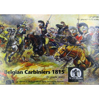 Waterloo 1/72 Belgian Carabiniers 1815 6 horses - 6 cavalrymen