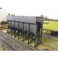 Walker Models 1/87 HO Coal Bunker (6 chutes with sides) building kit