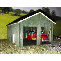Walker Models 1/87 HO Bush Fire Station/Farm Shed building kit