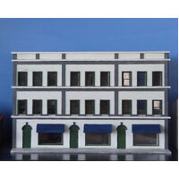 Walker Models 1/87 HO 3 Story Office Block with Shops building kit