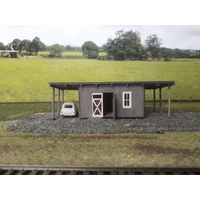 Walker Models 1/87 HO Lean-to Shed with Carports