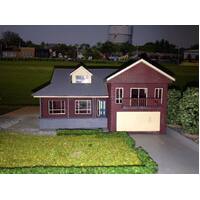 Walker Models 1/87 HO Rods House Brick Pre-Built and Painted