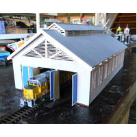 Walker Models 1/87 HO 3 Bay Loco Shed based on the old Tenterield Shed building kit