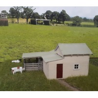 Walker Models 1/87 HO NSW Milking Shed with 3 Stalls building kit