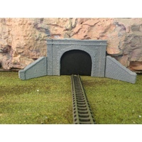 Walker Models 1/87 HO 1x Blue Stone Portal with Sides, cast resin