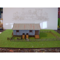 Walker Models 1/160 N Wangaratta Shearing Shed 117x60x55mm building kit