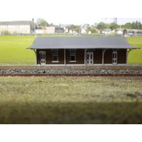 Walker Models 1/87 HO A-4 Brick Station NSW Low-relief backdrop building kit