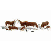 Woodland Scenics Hereford Cows - HO Scale A1843