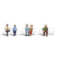 Woodland Scenics Seated People - 1/8" Scale A2037