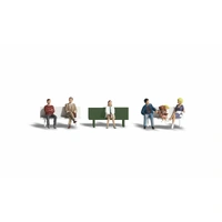 Woodland Scenics Bus Stop People - N Scale A2134