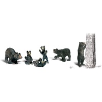 Woodland Scenics Black Bears - O Scale A2737