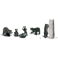 Woodland Scenics Black Bears - O Scale A2737
