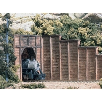 Woodland Scenics Timber Retaining Wall - HO Scale C1260
