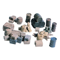 Woodland Scenics Crates-Barrels-Sacks HO Scale Kit D203