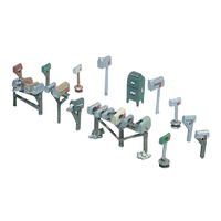 Woodland Scenics Assorted Mailboxes HO Scale Kit D206