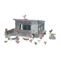 Woodland Scenics Chicken Coop HO Scale Kit D215