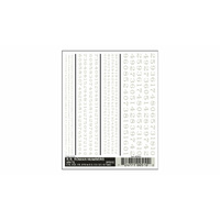 Woodland Scenics RR Roman Numbers White DT510
