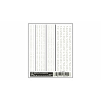 Woodland Scenics RR Gothic Numbers White DT512