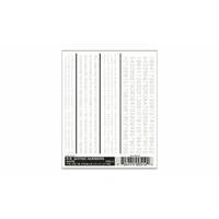 Woodland Scenics RR Gothic Numbers White DT512