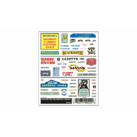 Woodland Scenics Assorted Business Signs DT552