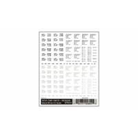 Woodland Scenics Box Car Data Roman Black/White HO Scale DT601