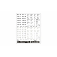 Woodland Scenics Box Car Data Roman Black/White HO Scale DT601