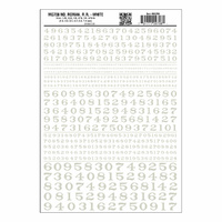 Woodland Scenics Numbers Roman R.R. White MG708