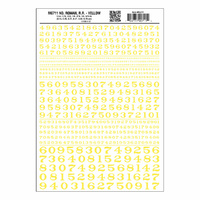 Woodland Scenics Numbers Roman R.R. Yellow MG711