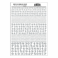 Woodland Scenics Numbers Roman R.R. Silver MG712