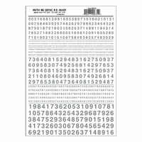 Woodland Scenics Numbers Gothic R.R. Silver MG731
