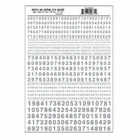 Woodland Scenics Numbers Gothic R.R. Silver MG731
