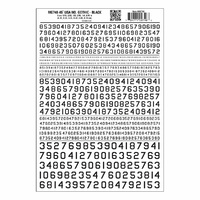Woodland Scenics Numbers 45° USA Gothic Black MG746