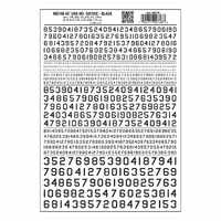 Woodland Scenics Numbers 45° USA Gothic Black MG746