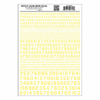 Woodland Scenics Numbers 45° USA Gothic Yellow MG749