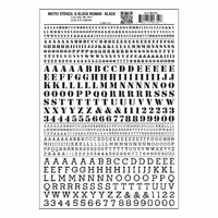 Woodland Scenics Stencil & Block Roman Black MG751