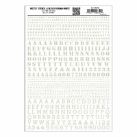Woodland Scenics Stencil & Block Roman White MG752