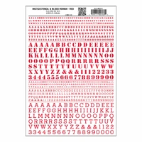 Woodland Scenics Stencil & Block Roman Red MG753