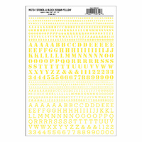 Woodland Scenics Stencil & Block Roman Yellow MG754