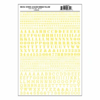 Woodland Scenics Stencil & Block Roman Yellow MG754