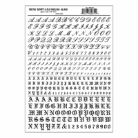 Woodland Scenics Script & Old English Black MG755