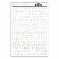Woodland Scenics Script & Old English White MG756