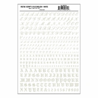 Woodland Scenics Script & Old English White MG756