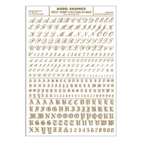 Woodland Scenics Script & Old English Gold MG757